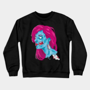 Zombie Woman Crewneck Sweatshirt